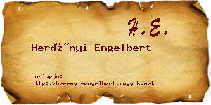 Herényi Engelbert névjegykártya